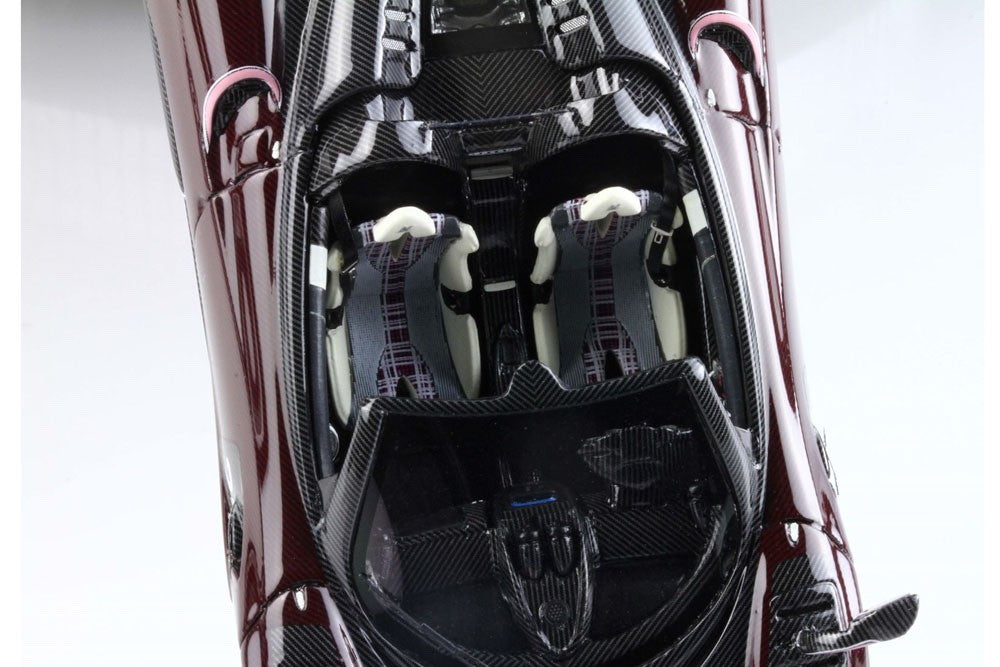 BBR BBRC226C 1/43 Pagani Huayra BC Roadster Black Dark Red Carbonium Ltd 99pcs