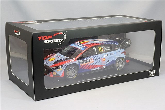 TOP SPEED TS0580 1/18 Hyundai i20 N Rally1 2024 Monte Carlo Winner