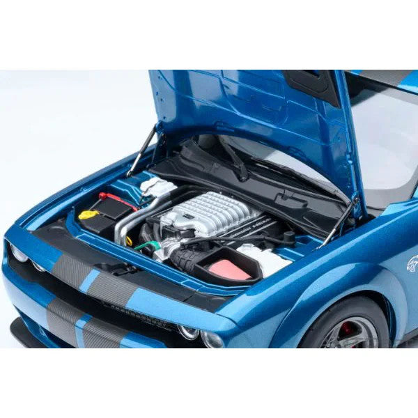 AUTOart 71767 1/18 Dodge Challenger SRT Super Stock 2023 Blue Diecast
