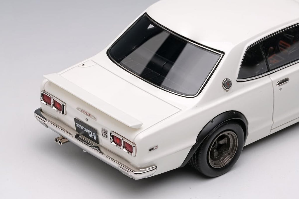 Make Up VISION VM244B 1/43 Skyline 2000 GT-R KPGC10 1971 White with Spoiler