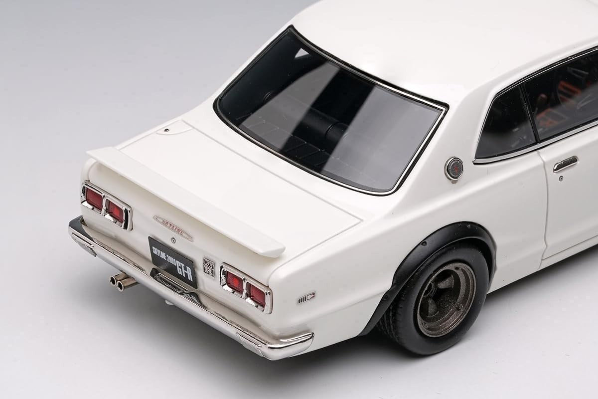 Make Up VISION VM244B 1/43 Skyline 2000 GT-R KPGC10 1971 White with Spoiler