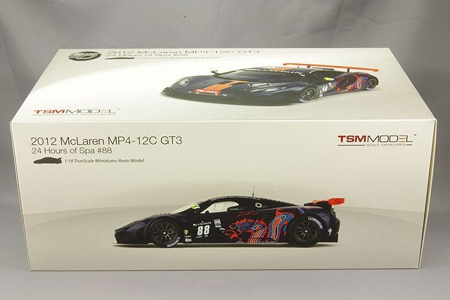 TSM TSM131815R 1/18 McLaren MP4-12C GT3 2012 Spa 24H #88 Resin