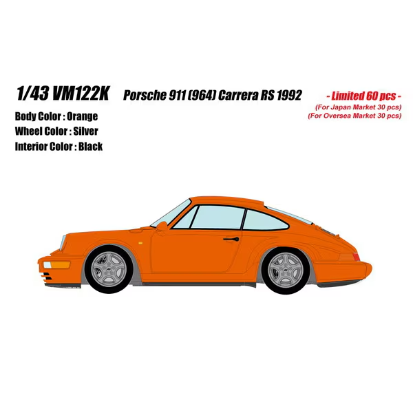 Make Up VISION VM122K 1/43 Porsche 911 (964) Carrera RS 1992 – Orange