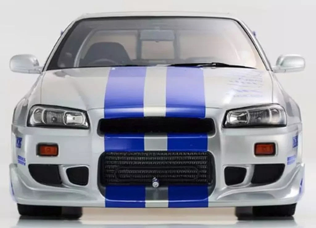 Kyosho KSR12007A 1/12 Nissan Skyline R34 GT-R 2001 Silver Die-cast