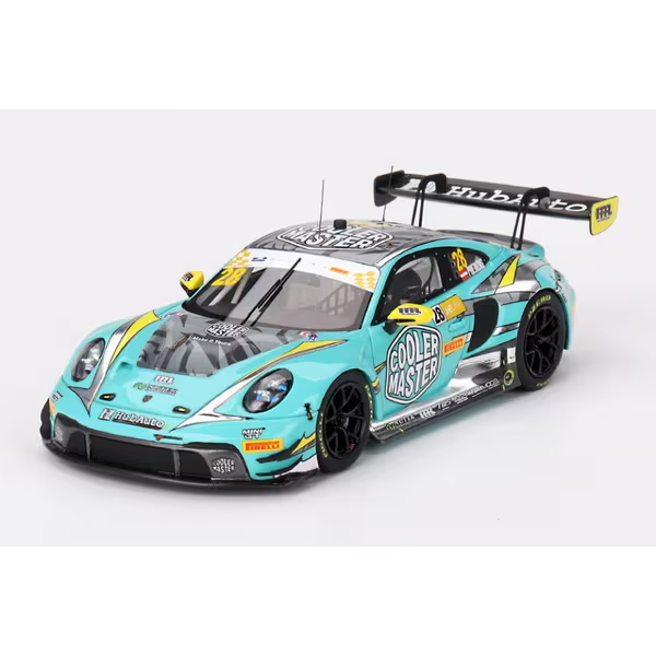 TrueScale TSM430781 1/43 Porsche 911 GT3 R #28 Macau GP 2023 Aqua Blue Resin