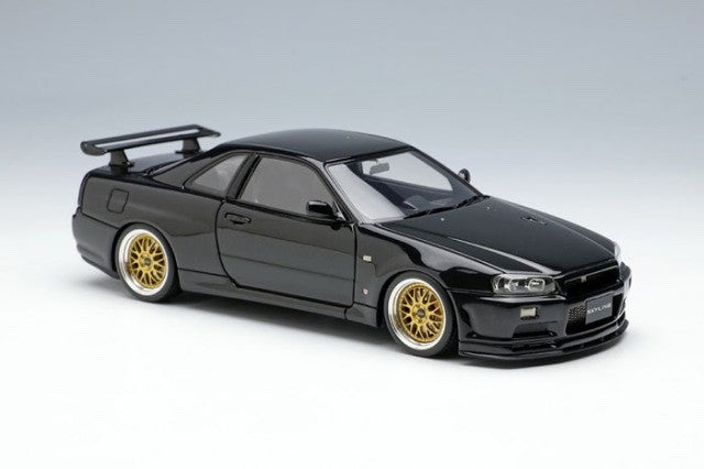 Make Up EIDOLON EM509D 1/43 Nissan Skyline GT-R V-spec II Black Pearl 2000