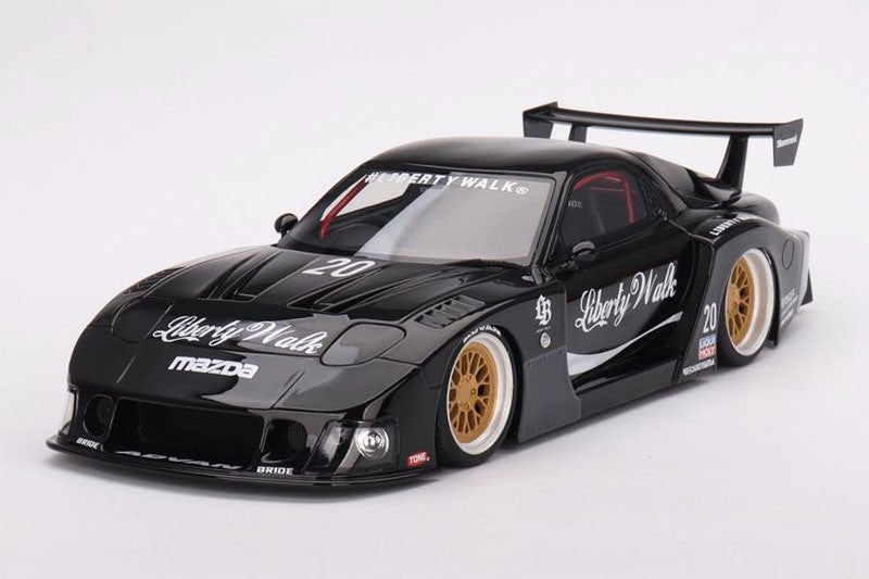Top Speed TS0528 1/18 Mazda RX-7 LB Super Silhouette Liberty Walk Black Resin