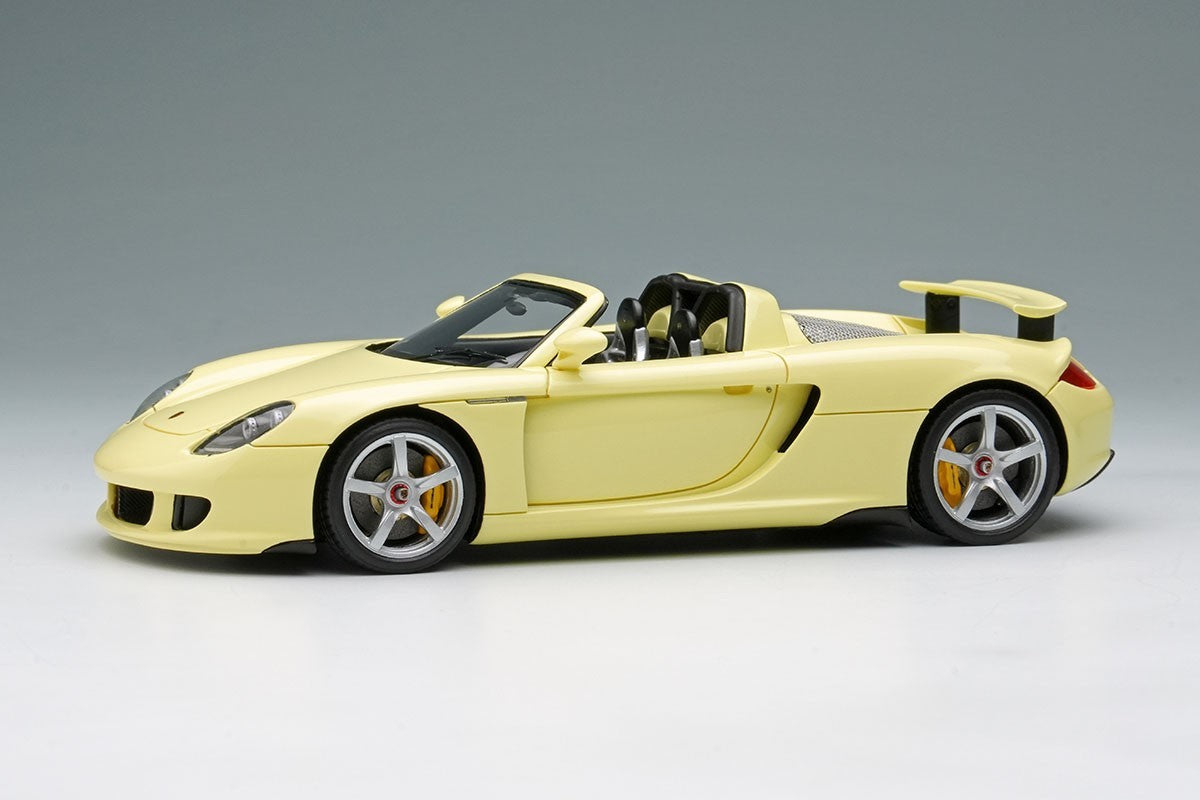 EIDOLON EM567I 1/43 Porsche Carrera GT 2004 (Rear Wing Up) Condor Yellow Limited