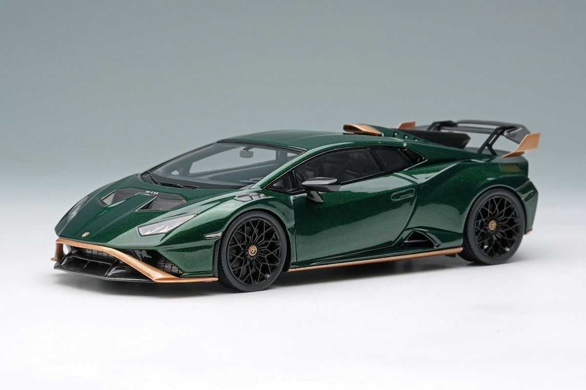 Make Up EIDOLON EM737D 1/43 Lamborghini Huracan STO 2021 Verde Hydra/Gold