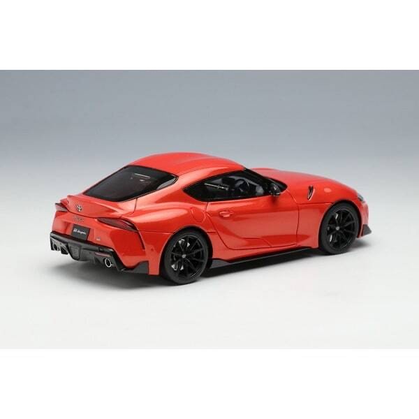 Make Up EIDOLON EM730 1/43 Toyota GR Supra RZ A91 Plasma Orange 100 Edition