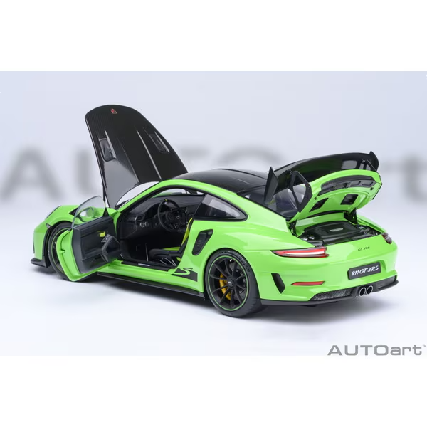 AUTOart 78179 1/18 Porsche 911 991.2 GT3 RS Weissach Green Diecast
