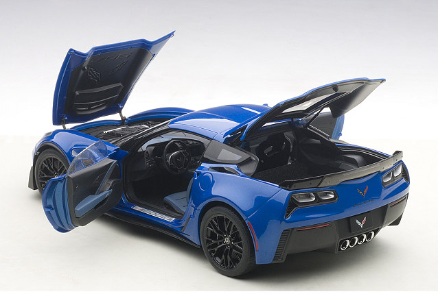 AUTOart Aa71265 1/18 Chevrolet Corvette C7 Z06 Coupe Blue Metallic USA