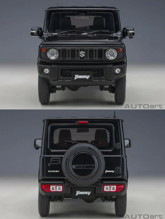 AUTOart 78503 1/18 Suzuki Jimny JB64 Black Pearl Diecast Car with Opening Parts