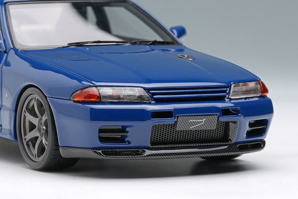 EIDOLON EM679B 1/43 Built by Legends Mines Skyline GT-R BNR32 Nara Blue Resin