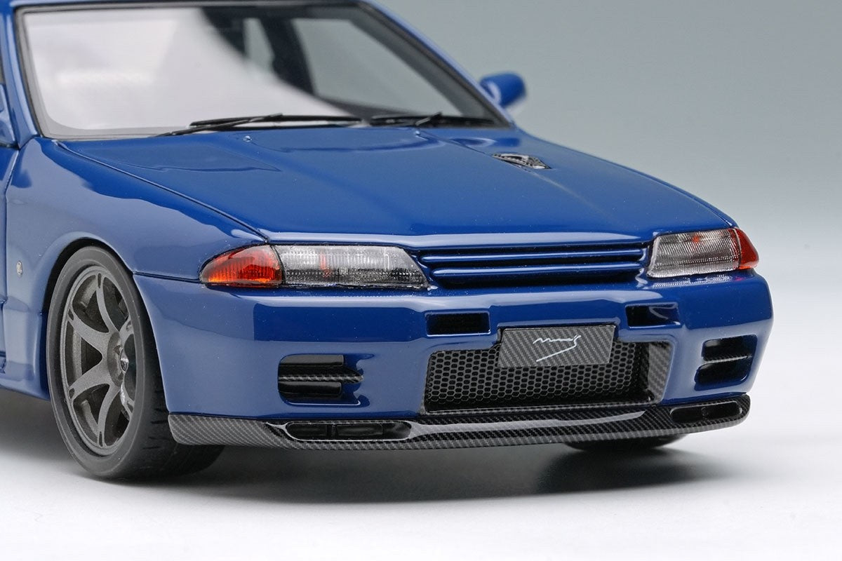EIDOLON EM679B 1/43 Built by Legends Mines Skyline GT-R BNR32 Nara Blue Resin