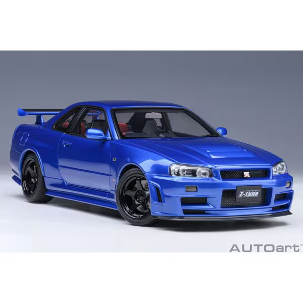 AUTOart 77462 1/18 Nissan Skyline NISMO R34 GT-R Z-Tune Bayside Blue