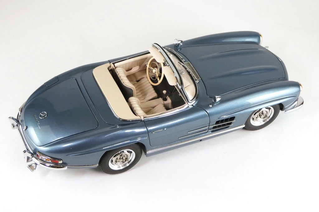 CMC M-283 1/18 Mercedes-Benz 300 SL W198 Roadster Hardtop 1957 Blue Metallic Die