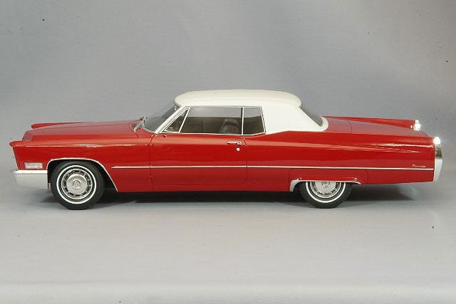 BoS Models BOS240 1/18 Cadillac DeVille Coupe 1967 Red White Resin