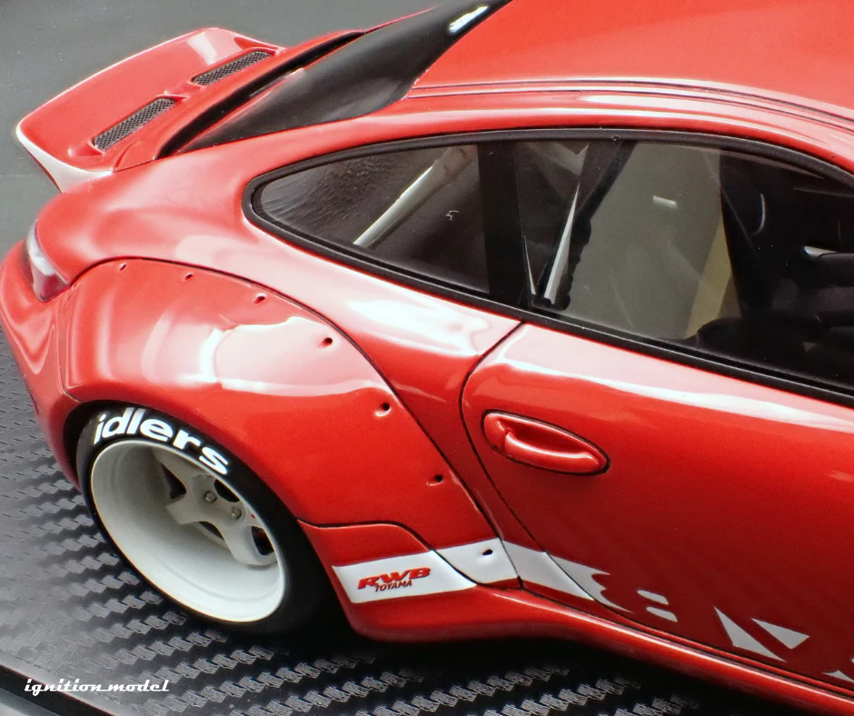 Ignition Model IG3248 1/18 RWB Porsche 911 997 Rauh-Welt Red Resin