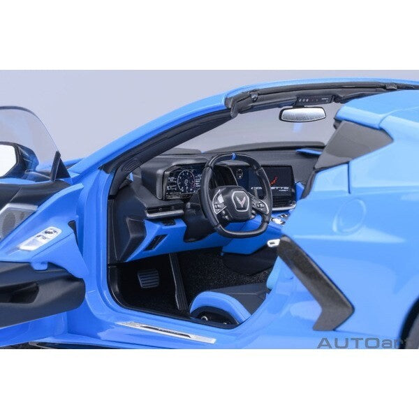 AUTOart 71281 1/18 Chevrolet Corvette C8 Stingray Z51 Rapid Blue Diecast