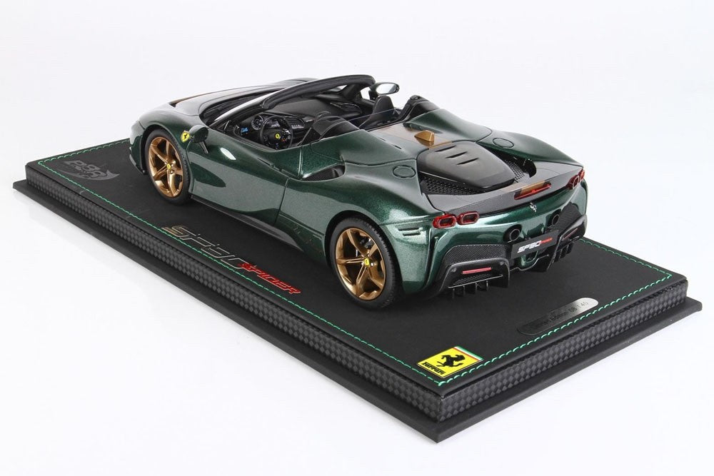 BBR P18198GV 1/18 Ferrari SF90 Spider Pack Fiorano 2021 Verde Zeltweg Ltd 40pcs