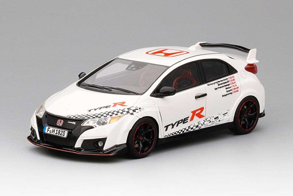 TSM Model TSM430243 1/43 Honda Civic Type R FK2 2016 FWD Record 5 Tracks White