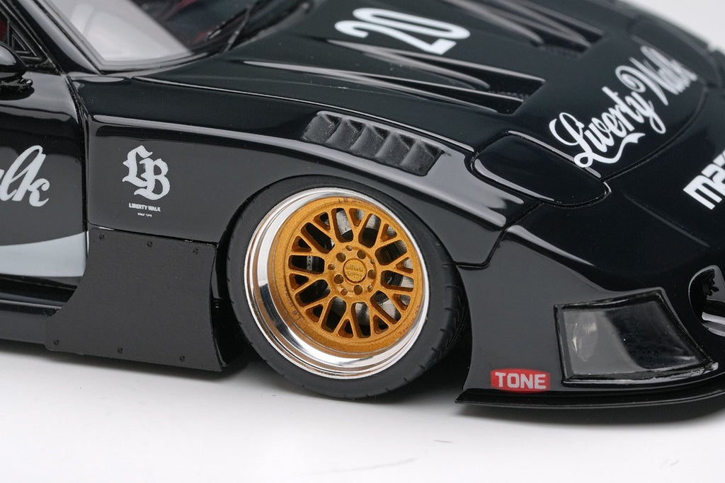 Make Up EIDOLON LB028A 1/43 Mazda FD3S RX-7 Black Resin Limited 200pcs
