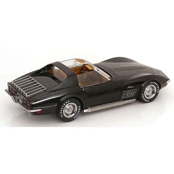 KK Scale KKDC181224 - 1/18 Chevrolet Corvette C3 1972 with Removable Roof -Black