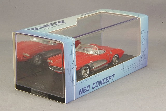 NEO NEO46516 1/43 Chevrolet Corvette XP-700 Roadster Concept 1959 Red Silver