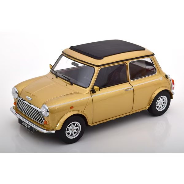 KK Scale KKDC120076L - 1/12 Mini Cooper Sunroof Gold Metallic Left-Hand Drive