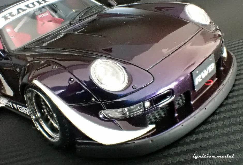 Ignition Model IG3739 1/18 RWB Porsche 993 Purple Metallic Resin