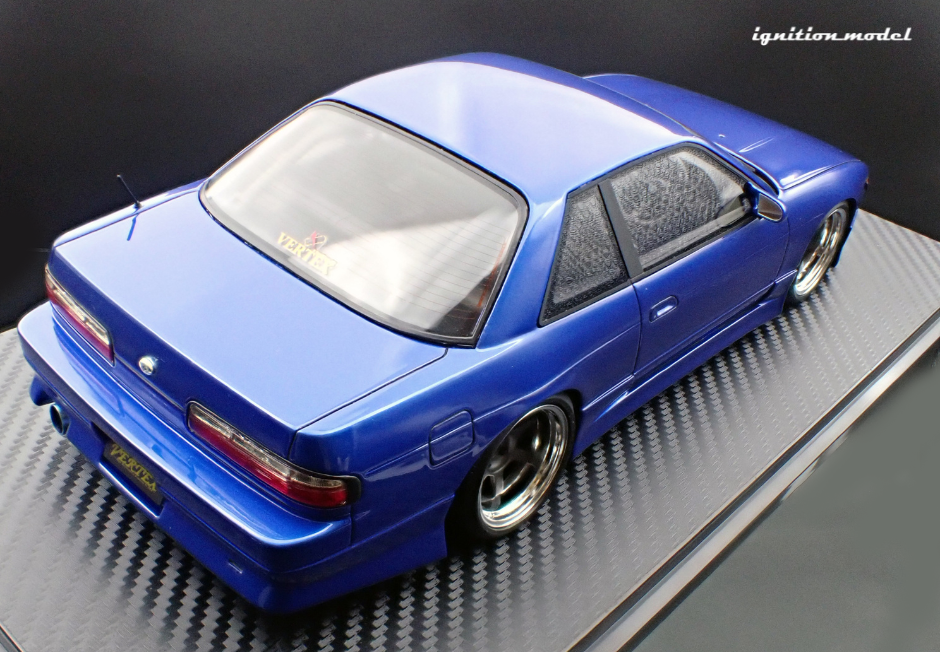 Ignition Model IG3587 1/18 Vertex S13 Silvia Blue Metallic TE37 Wheels