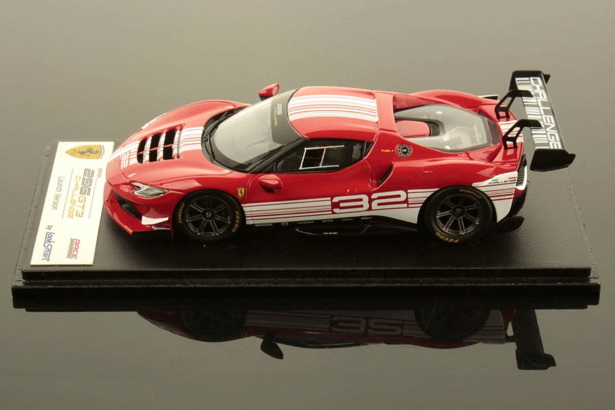 Looksmart LSRC181 1/43 Ferrari 296 Challenge 2024 Red Race Car Resin