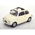 KK Scale KKDC120062 - 1/12 Fiat 500 F Custom 1968 Cream [Die-cast Mini Car]