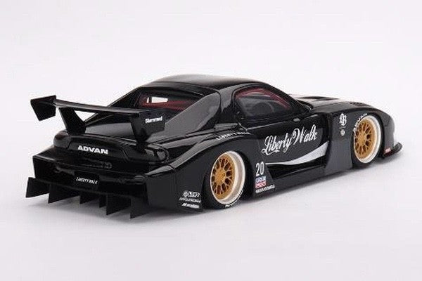 Top Speed TS0528 1/18 Mazda RX-7 LB Super Silhouette Liberty Walk Black Resin