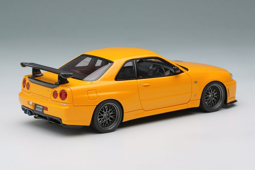 Make Up EIDOLON EM681C 1/43 Mine's BNR34 GT-R Built By Legends Yellow