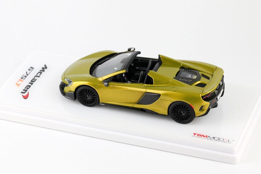 TSM Model TSM430202 1/43 McLaren 675LT Spider 2016 Solis Gold Resin Model Car