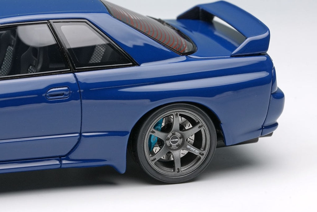 EIDOLON EM679B 1/43 Built by Legends Mines Skyline GT-R BNR32 Nara Blue Resin