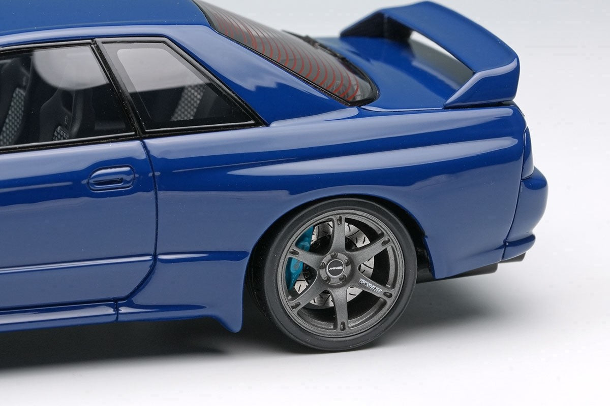 EIDOLON EM679B 1/43 Built by Legends Mines Skyline GT-R BNR32 Nara Blue Resin