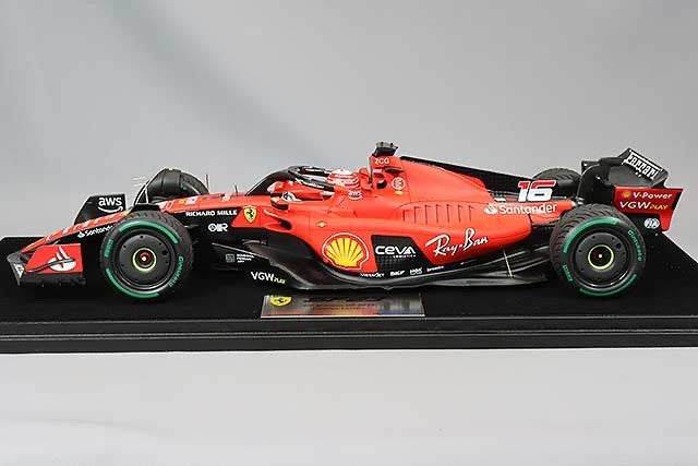 Looksmart LS18F1053 1/18 Ferrari SF-23 F1 Monaco GP 2023 6th #16 Leclerc