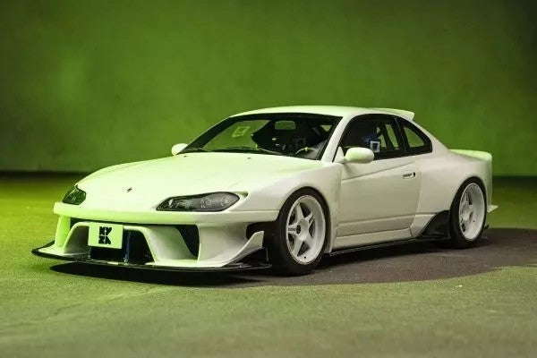 Kyosho Samurai KSR18066W 1/18 Nissan Silvia S15 Khyzyl Saleem White