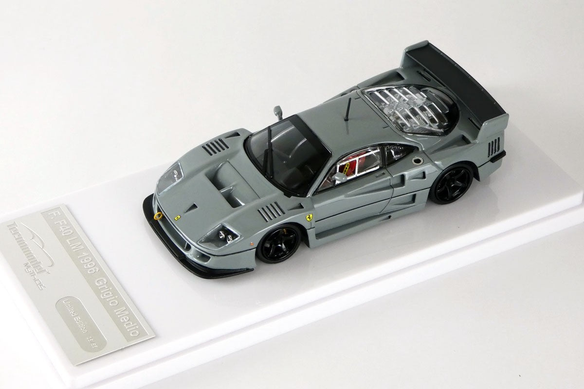 Tecno Model TM43-67E 1/43 Ferrari F40 LM Press 1996 Middle Gray Black Resin