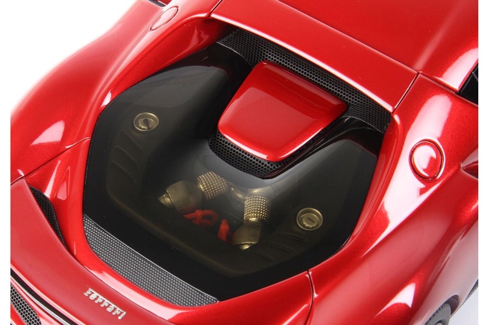 BBR P18210B1V 1/18 Ferrari 296 GTB 2021 Rosso Imola Carbon Wheels Resin Ltd 200