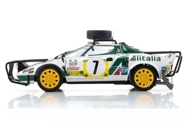 Kyosho KS08130G 1/18 Lancia Stratos HF Alitalia 1977 Safari Rally #7 Munari