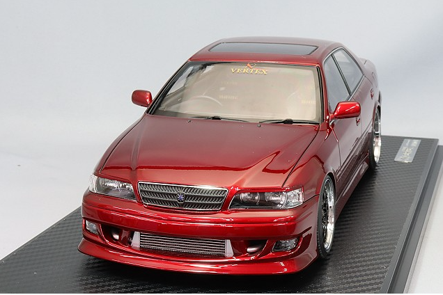 Ignition Model IG3316 1/18 Toyota Chaser JZX100 VERTEX Red BBS RG-R