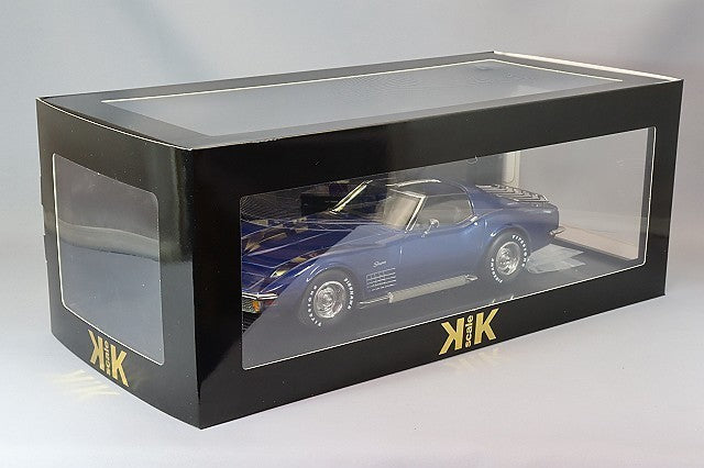 KK Scale KKDC181222 1/18 Chevrolet Corvette C3 1972 Blue Metallic