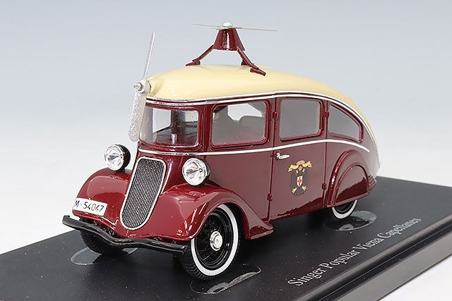 AUTOCULT AUT08023 1/43 Singer Popular Vienna 1935 Red Ivory Resin