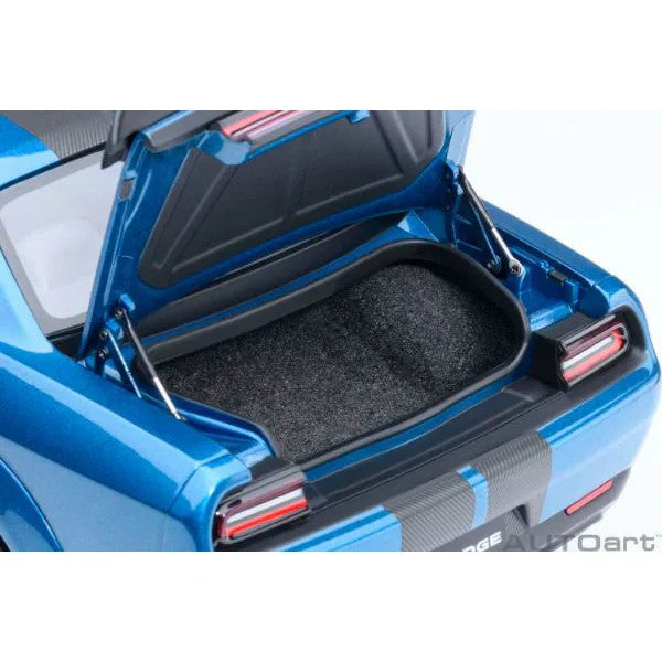 AUTOart 71767 1/18 Dodge Challenger SRT Super Stock 2023 Blue Diecast