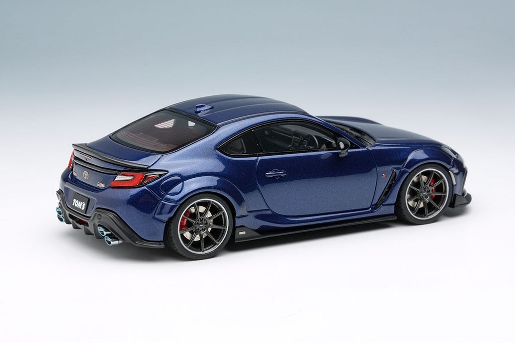 EIDOLON EM725G 1/43 Toyota TOM'S GR86 Wide Body 2022 Sapphire Blue Resin 50pcs