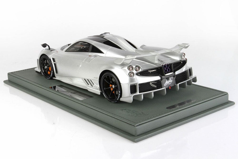 BBR P18192DV 1/18 Pagani Huayra Imola 2020 Titanium Matt Silver Limited 220pcs